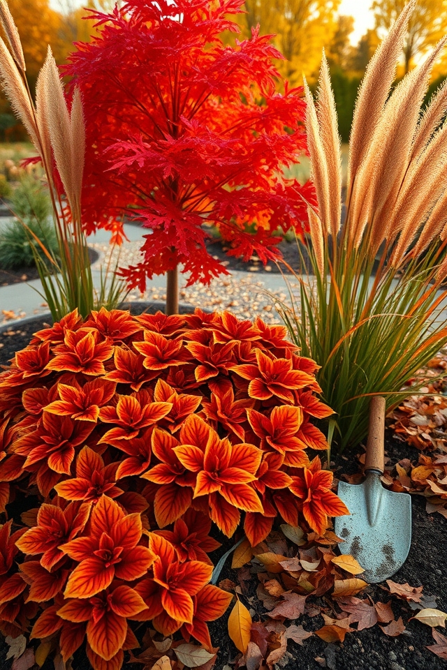 fiery foliage seasonal warmth