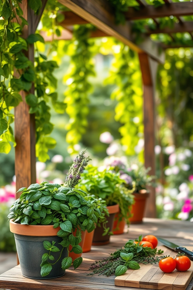 fragrant culinary herb oasis