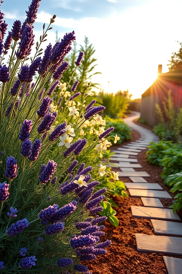 fragrant herbs and flowers