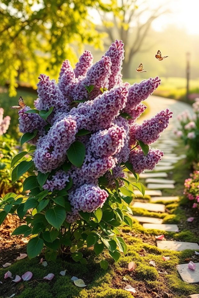 fragrant lilacs bloom spring
