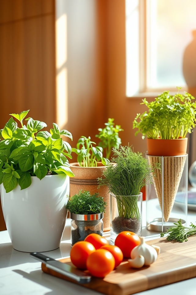 fresh herbs for cooking