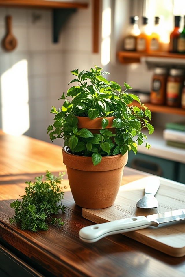 fresh herbs for cooking