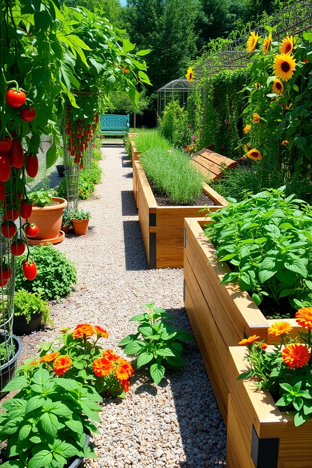 functional aesthetic kitchen garden