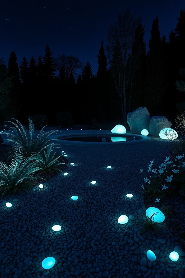 glowing stones mimic moonlight