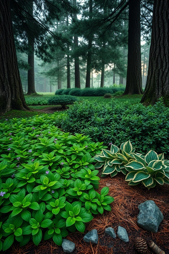 ground covers under pines