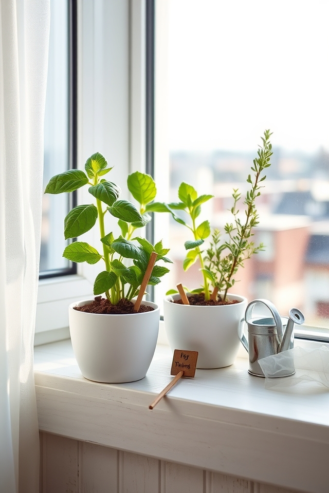 grow fresh windowsill herbs