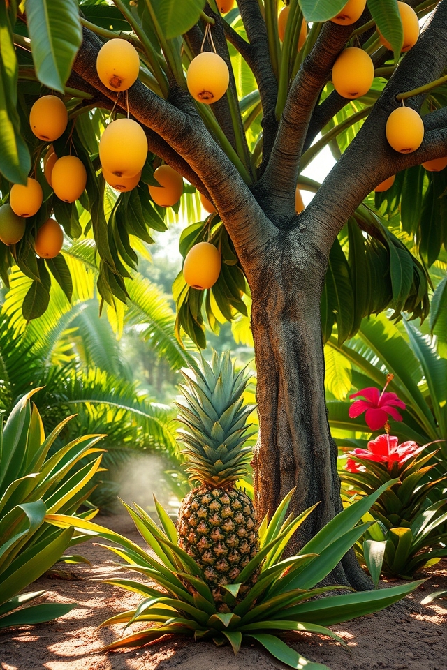 grow pineapple and mango