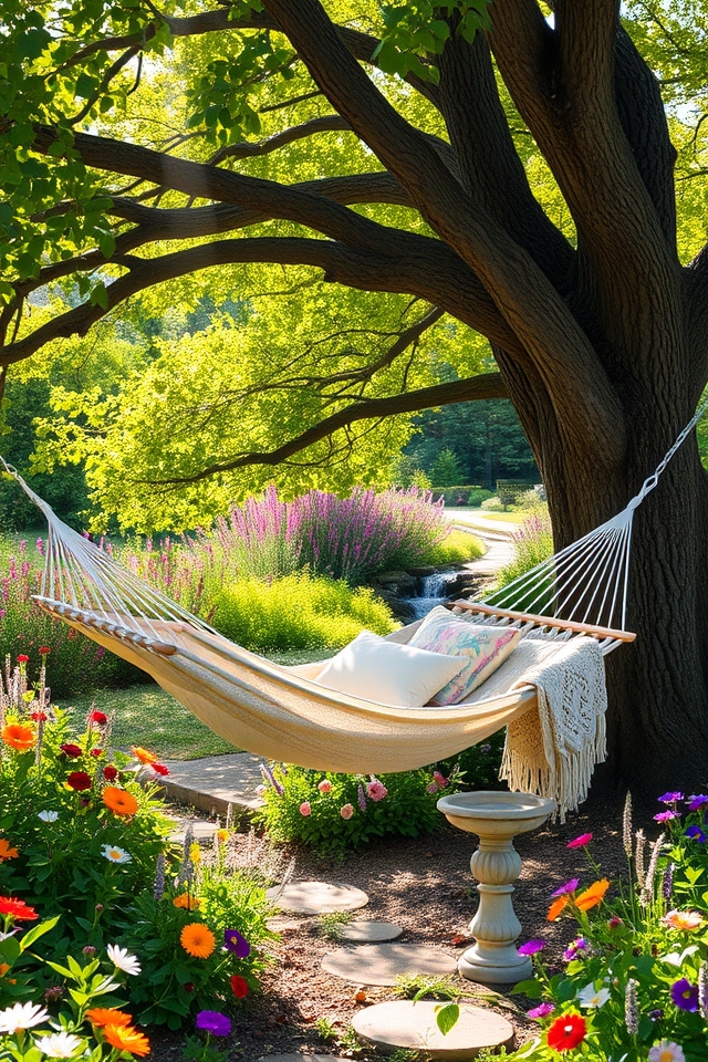 hammock installation for relaxation