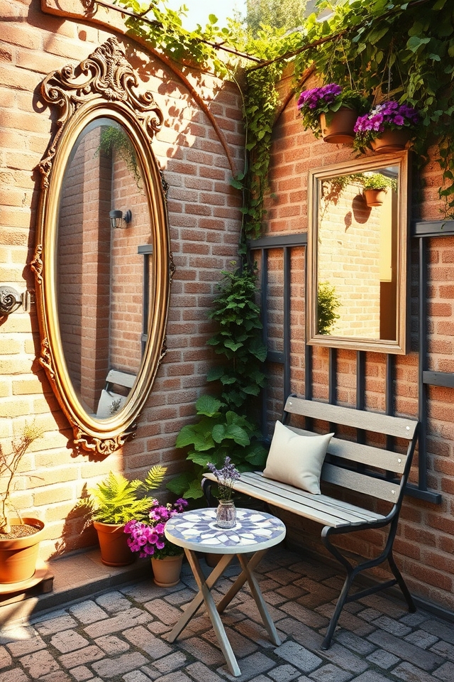 hang mirrors for depth