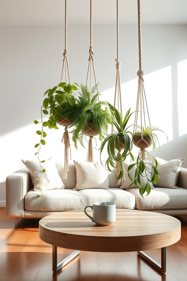 hanging greenery elevates space