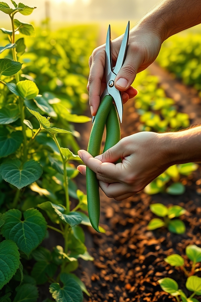 harvest tender beans daily