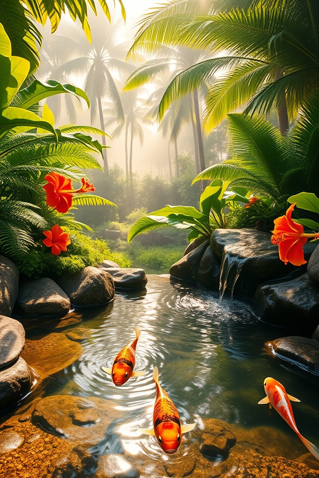 hawaiian tranquil water feature
