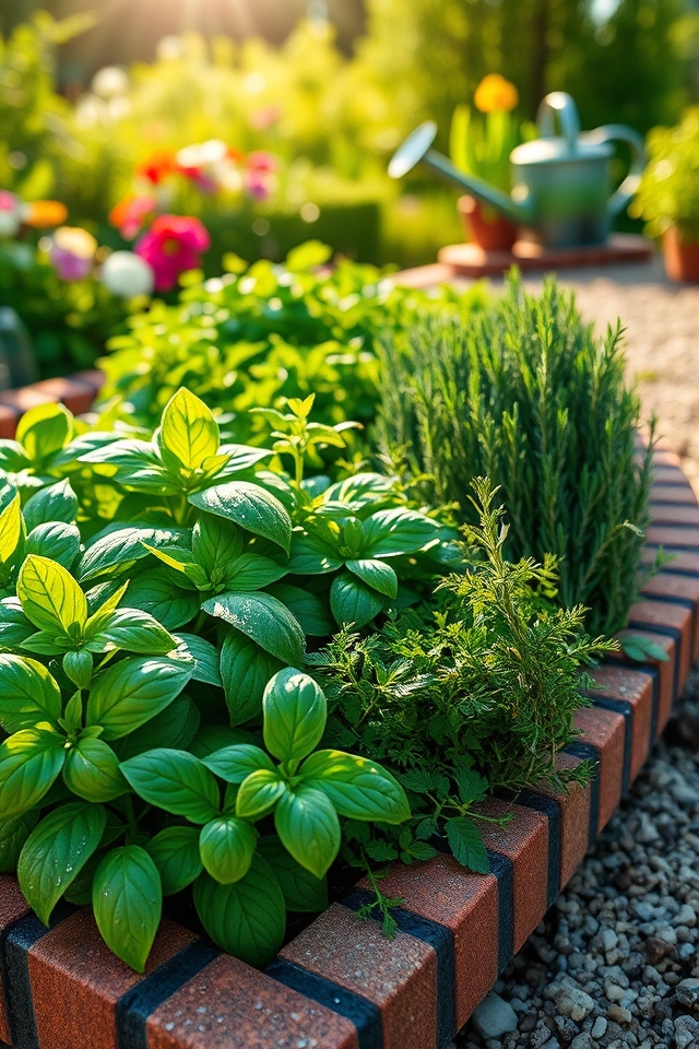 herb garden decorative edging