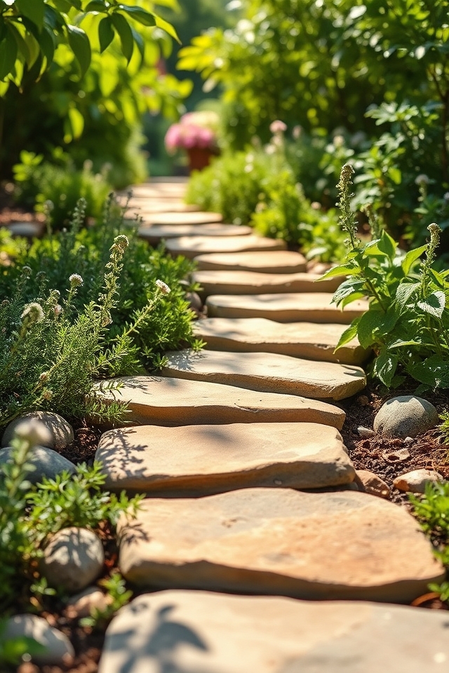herb garden stepping stones