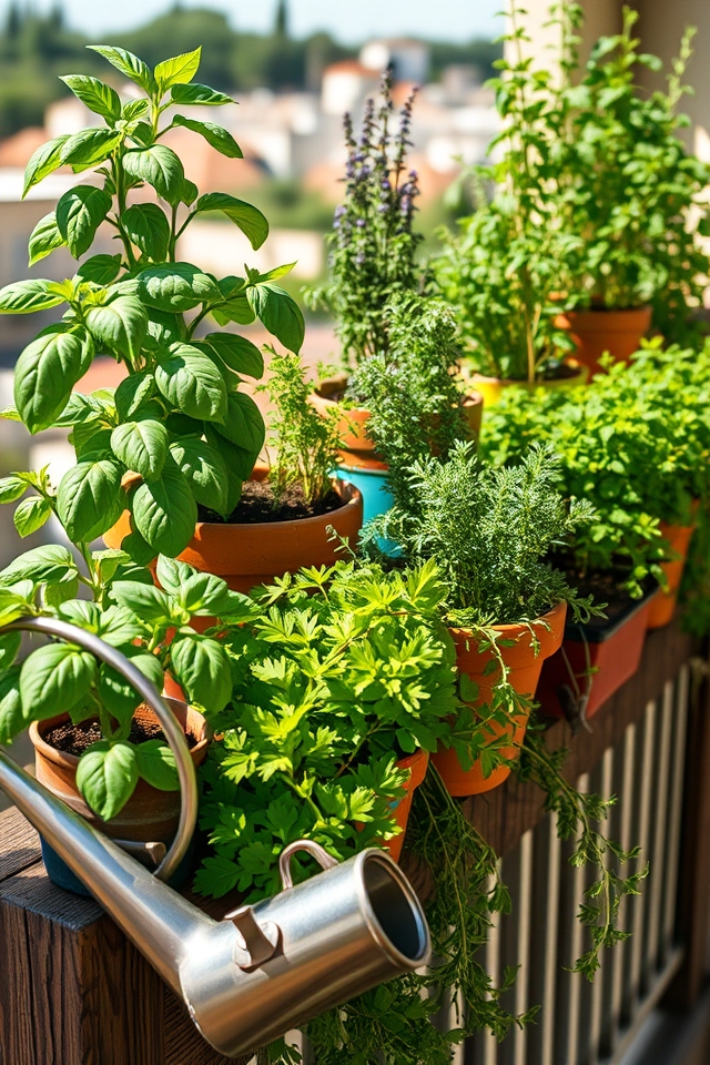 herb gardening in containers