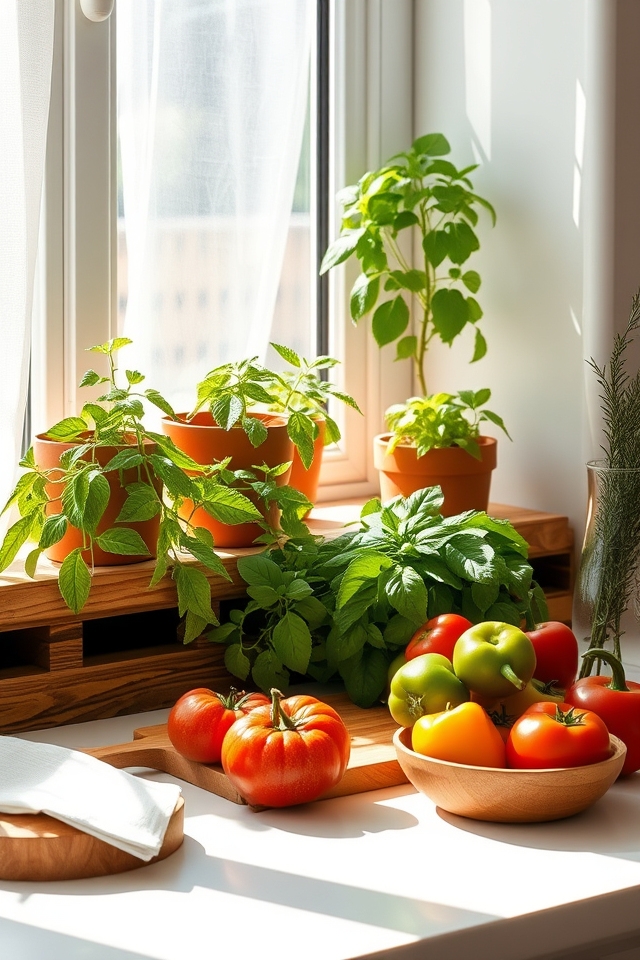 herbs as decorative accents