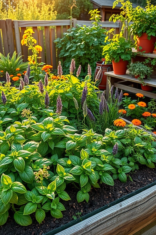 herbs enhance vegetable gardens