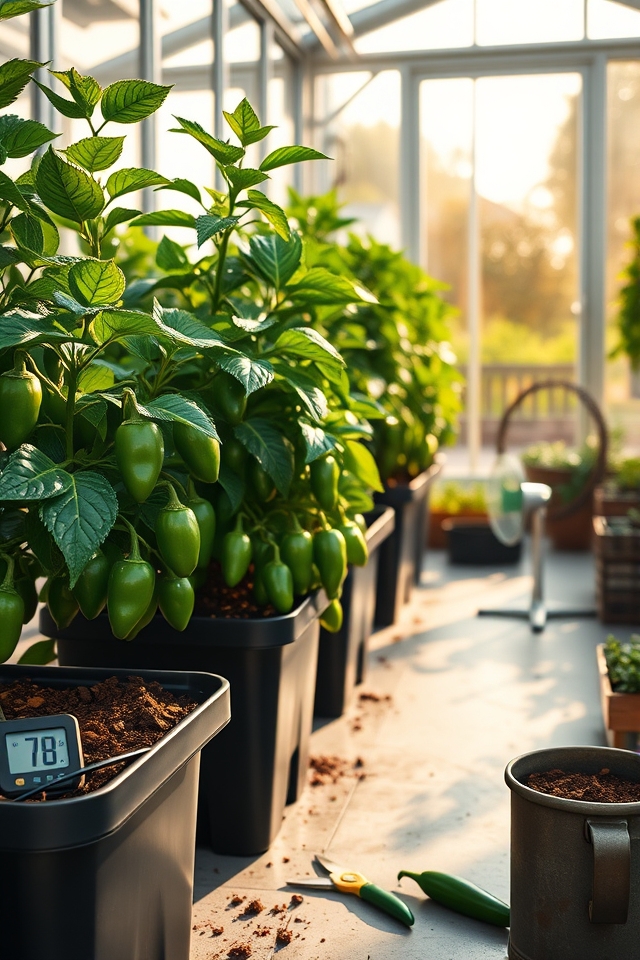 ideal jalapeno greenhouse conditions