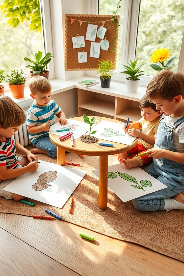 illustrating plant growth stages