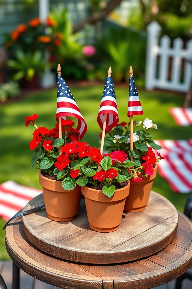 incorporate small american flags