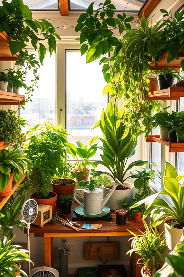 indoor greenhouse plant care