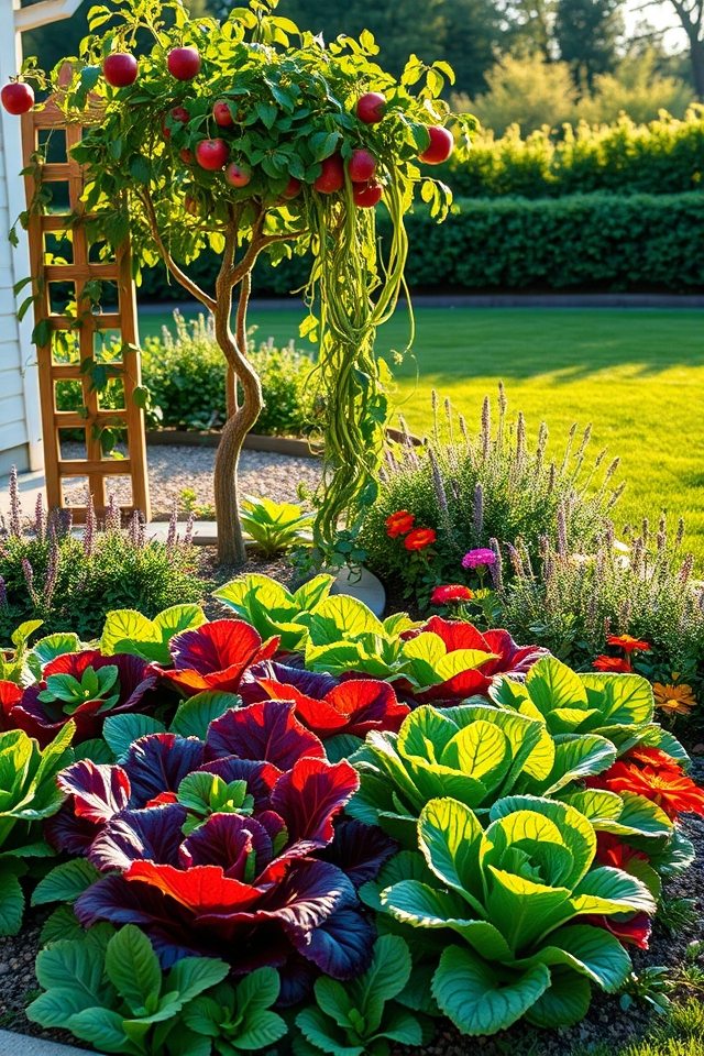 integrate edibles into landscaping