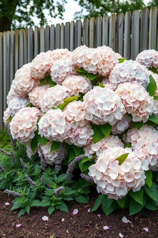 large lush hydrangea blooms