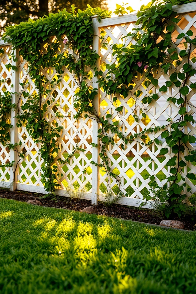 lattice greenery privacy solution