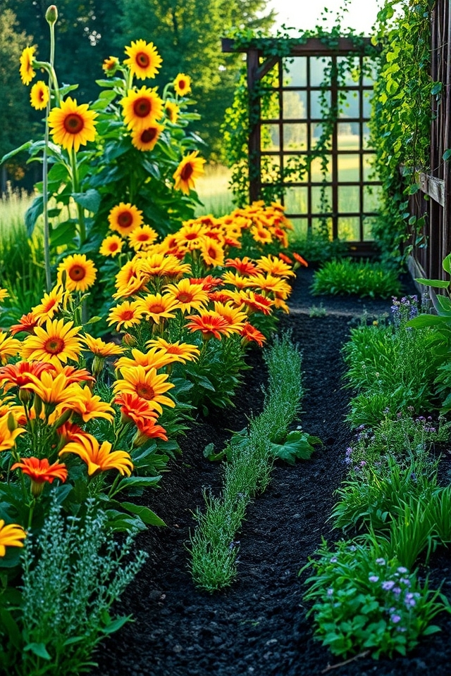 layered planting for space