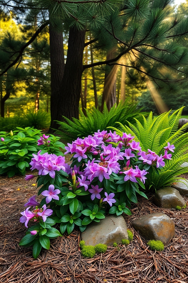 low maintenance acid soil perennials