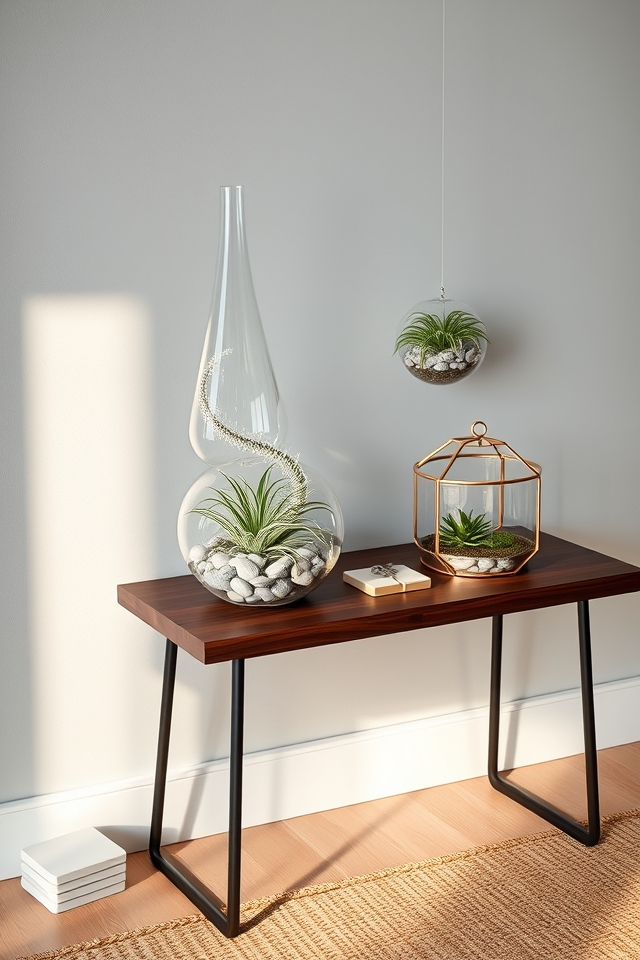 low maintenance air plants terrariums