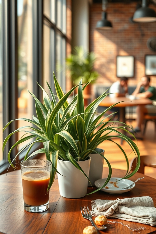 low maintenance air purifying cafe plants