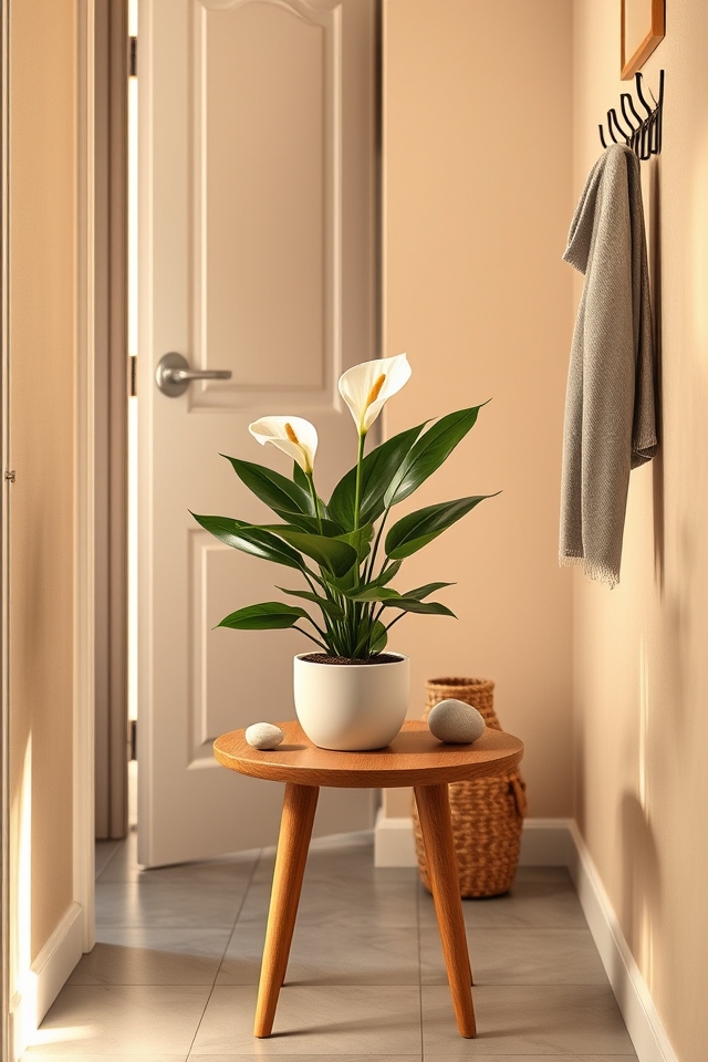 low maintenance compact peace lilies