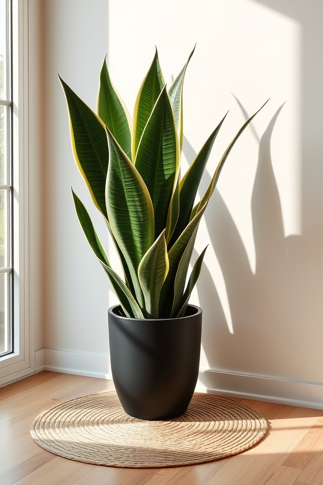 low maintenance elegant snake plant