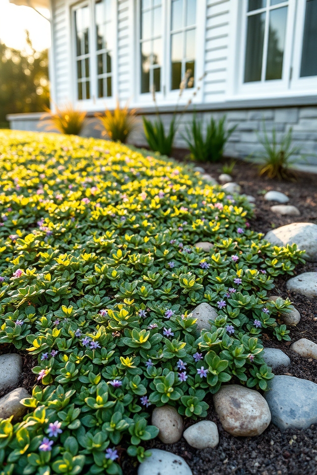 low maintenance foundation ground covers