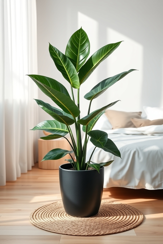 low maintenance glossy rubber plant