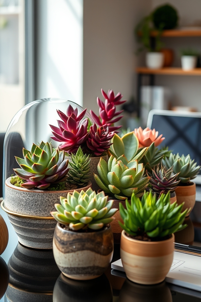 low maintenance succulent displays