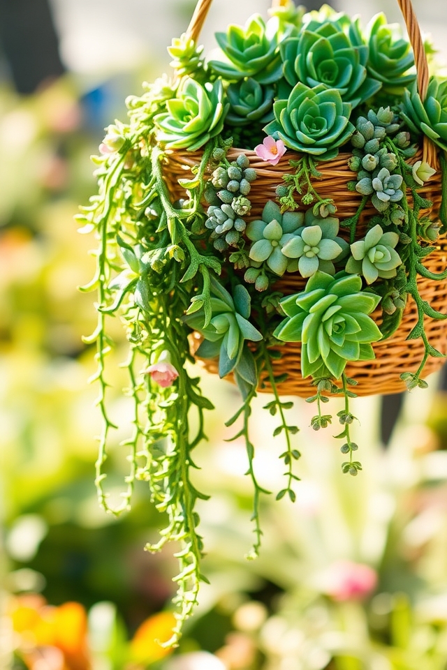 low maintenance trailing succulents