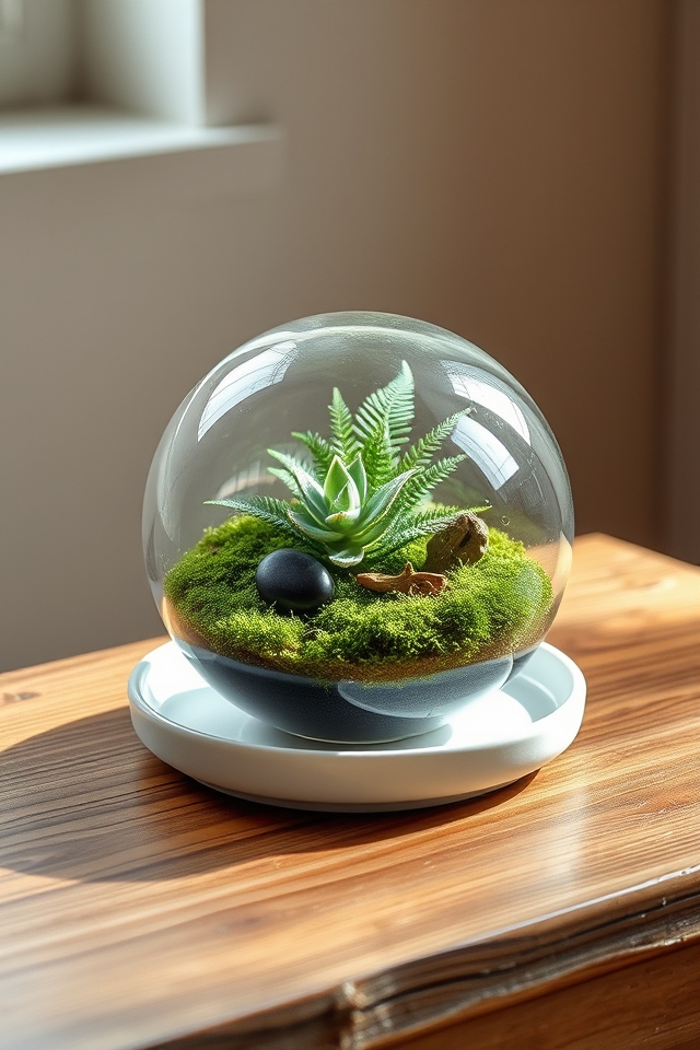low maintenance whimsical tiny terrariums