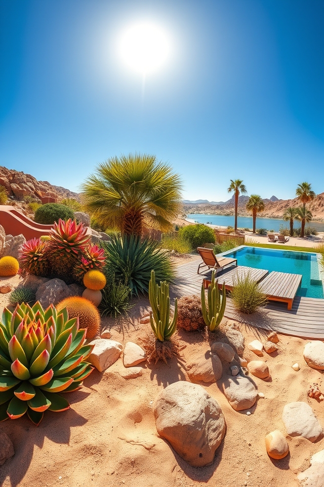 lush desert oasis retreat