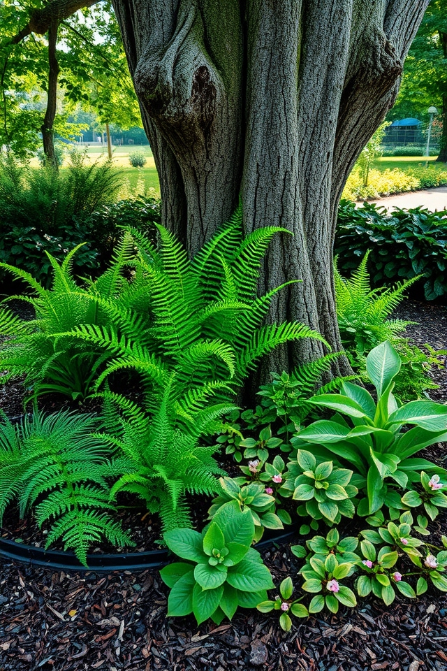 lush ferns ideal companions