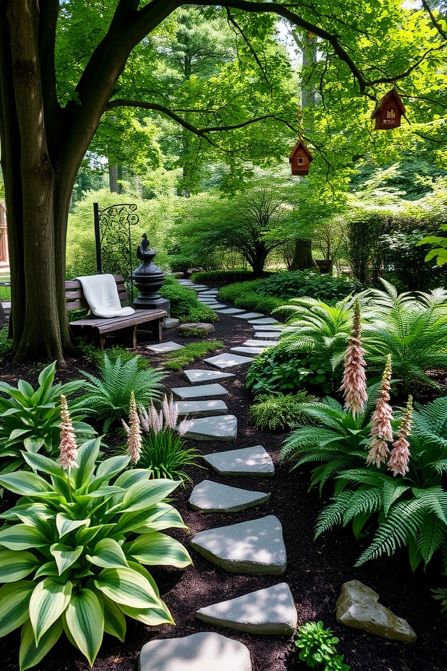lush low light garden design