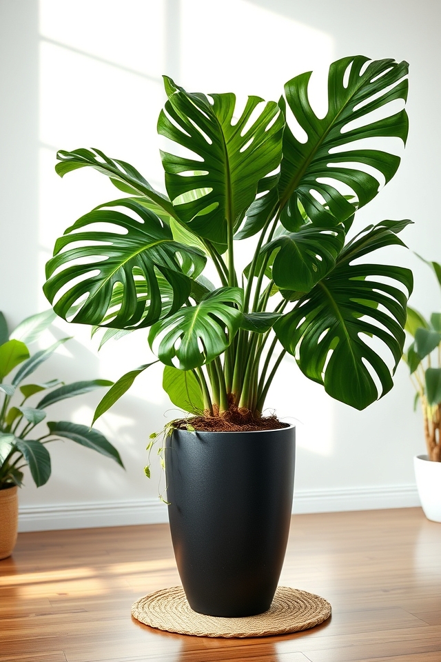 lush monstera jungle vibe
