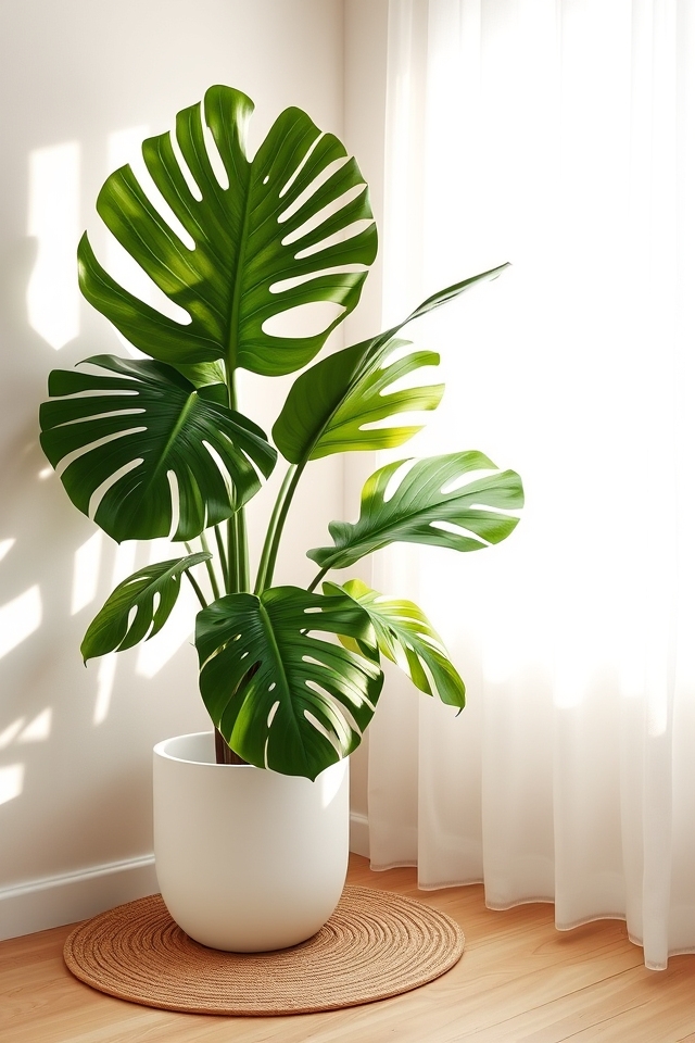 lush monstera tropical vibe