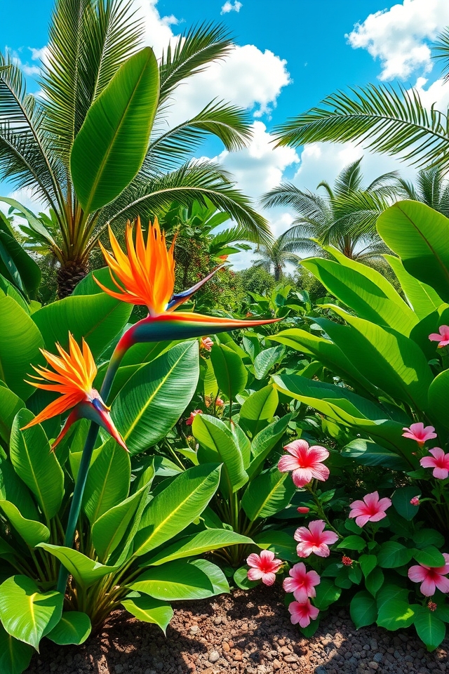 lush tropical plant paradise