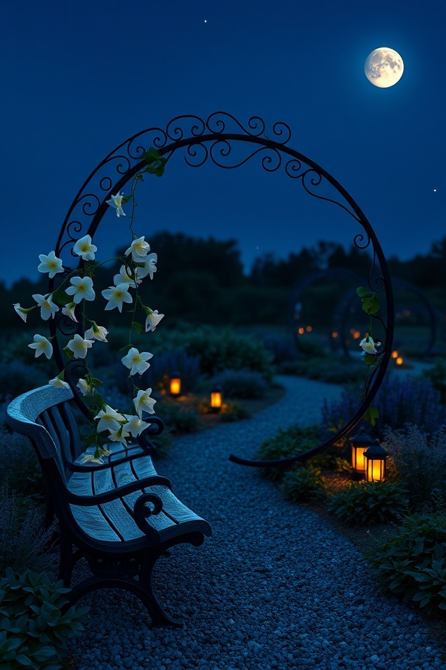 magical crescent moon trellises