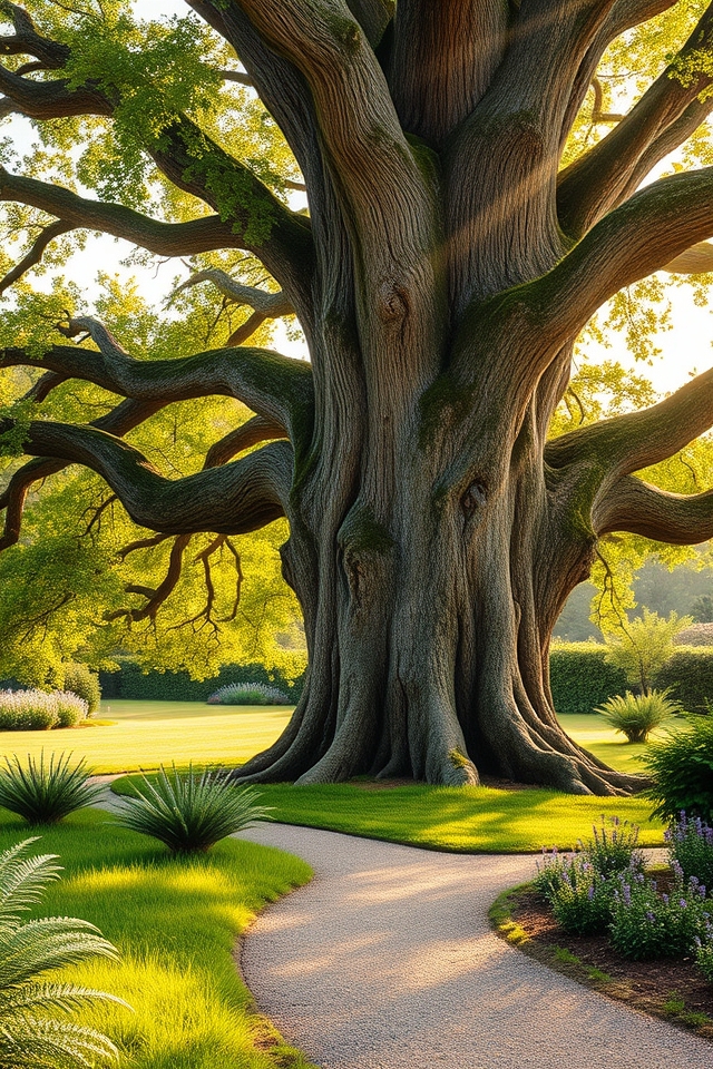 majestic shade providing oaks