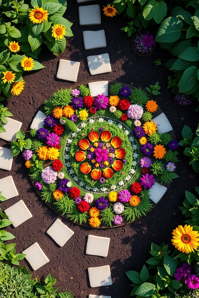 mandala patterns in landscaping