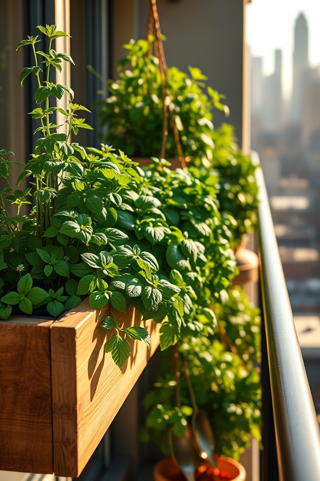 maximize balcony herb gardening