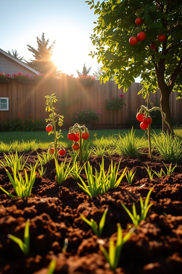 maximize vegetable garden sunlight